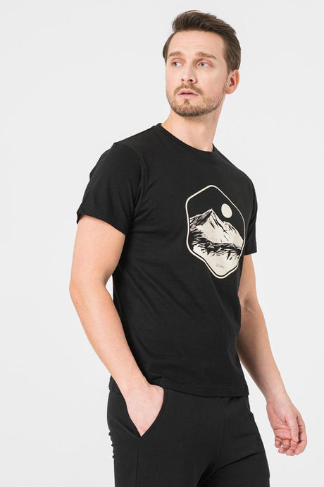 TRICOU CASUAL MOLDOVEANU BARBATI BLACK-M
