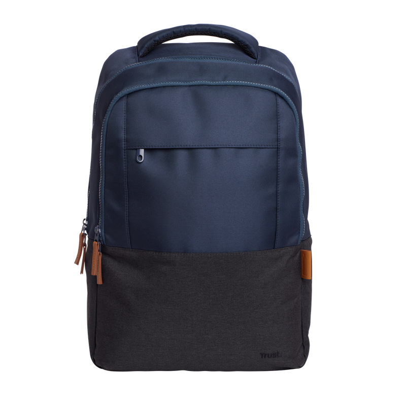 Rucsac laptop Trust Lisboa pentru laptop-uri cu diagonala de 16", material POM, RPET Polyester, RPET twill polyester, volum 23 L, albastru