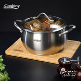 SEMIOALA INOX+CAPAC 22x11.5L, 4.3L, NICOLAI TAND, ORIGINI, COOKING BY HEINNER