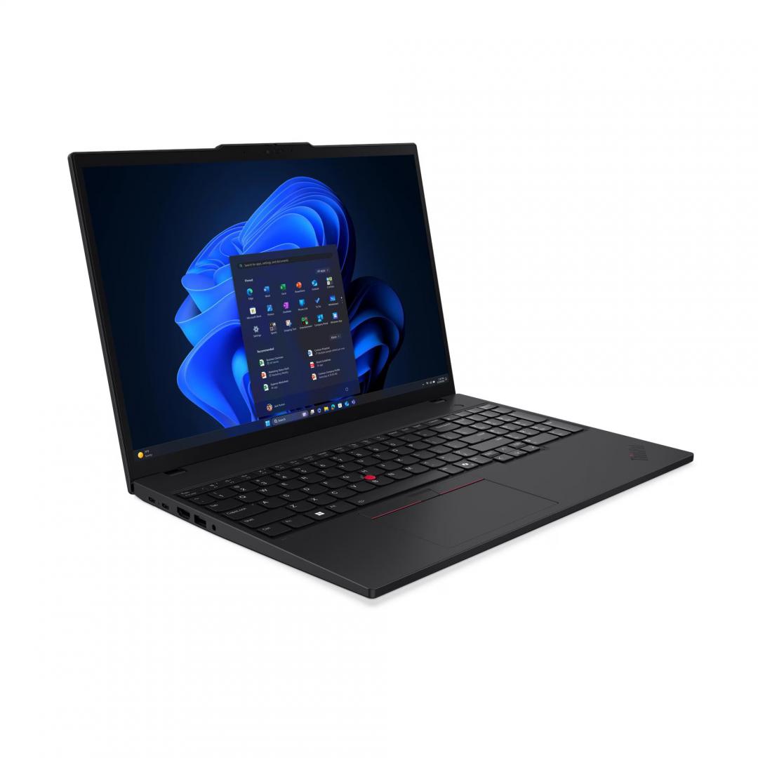 Notebook Business Lenovo ThinkPad T16 Gen 4, cu procesor Intel Core Ultra 7 255U, 16'' IPS, 64 GB DDR5, 1 TB SSD, Intel Graphics, Windows 11 Pro