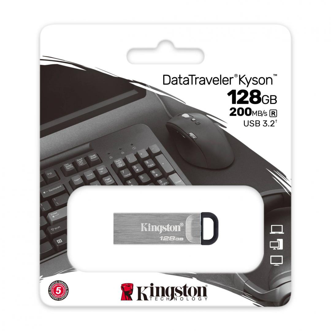 Memorie USB Flash Drive Kingston, DataTraveler Kyson, 128GB, USB 3.2