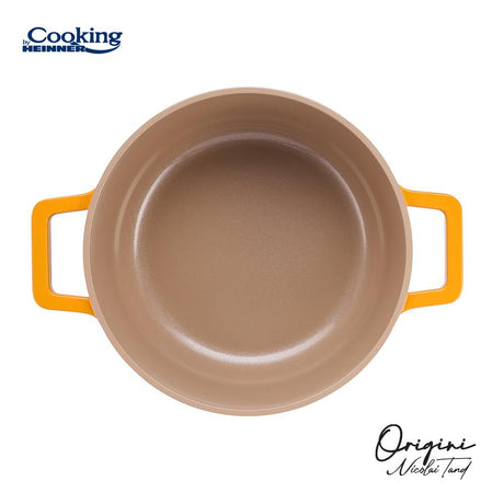 CRATITA ALUMINIU TURNAT + CAPAC 20x10 CM, 2.4L, NICOLAI TAND, ORIGINI, COOKING BY HEINNER
