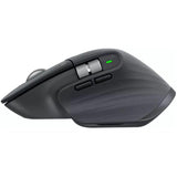 Mouse Logitech MX Master 3S, Wireless/Bluetooth fara fir, rezolutie 8000 DPI, optic, butoane/rotite 7, graphite/negru