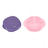 Farfurie silicon cu capac , mov, U-Grow