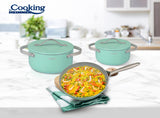 SET GATIT 5 PIESE ALUMINIU PRESAT, CRETA, COOKING BY HEINNER