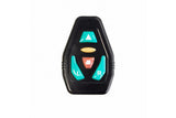 BORSETA SA PEGAS CU SEMNALZARE 30LED, CULOARE LED VERDE ROSU, BATERIE LITIU REINCARCABILA 650MAH, 180X120X110MM, GRI ALBASTRU