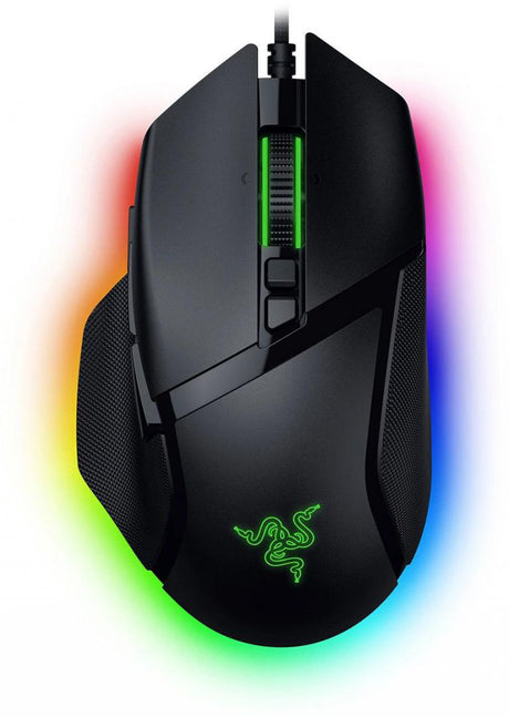 Razer Basilisk V3 35K, cu fir, rezolutie maxima 35000 DPI, 11 butoane programabile, iluminare Razer Chroma™ RGB, senzor Focus Pro 35K Optical Sensor Gen-2,  negru