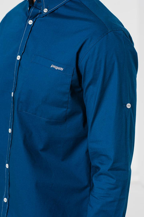 CAMASA CASUAL BARBATI LIGHT NAVY S