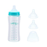 Biberon de sticla 260 ml+2 tetine extra, U-Grow