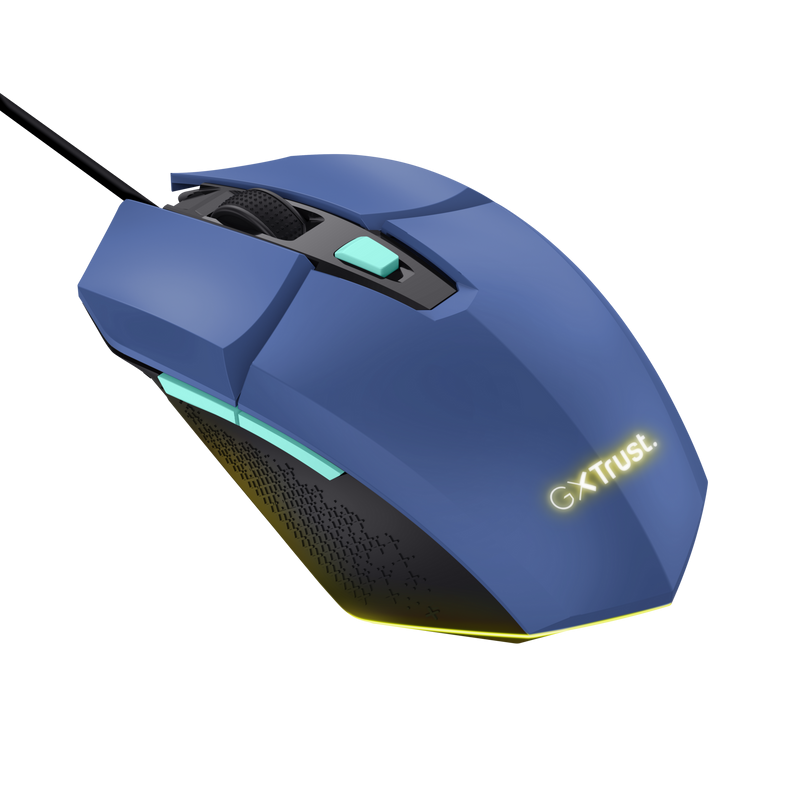 Mouse Trust GXT110W Felox cu fir 400 DPI, albastru