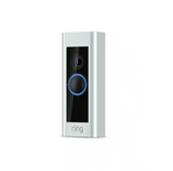 Sonerie inteligentă Ring, Alexa, video HD, microfon și difuzor integrate, Argintie, cu fir