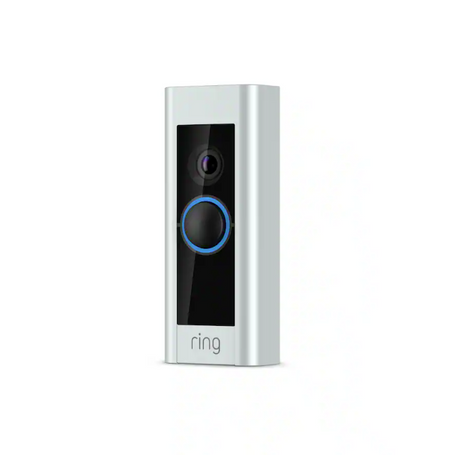 Sonerie inteligentă Ring, Alexa, video HD, microfon și difuzor integrate, Argintie, cu fir