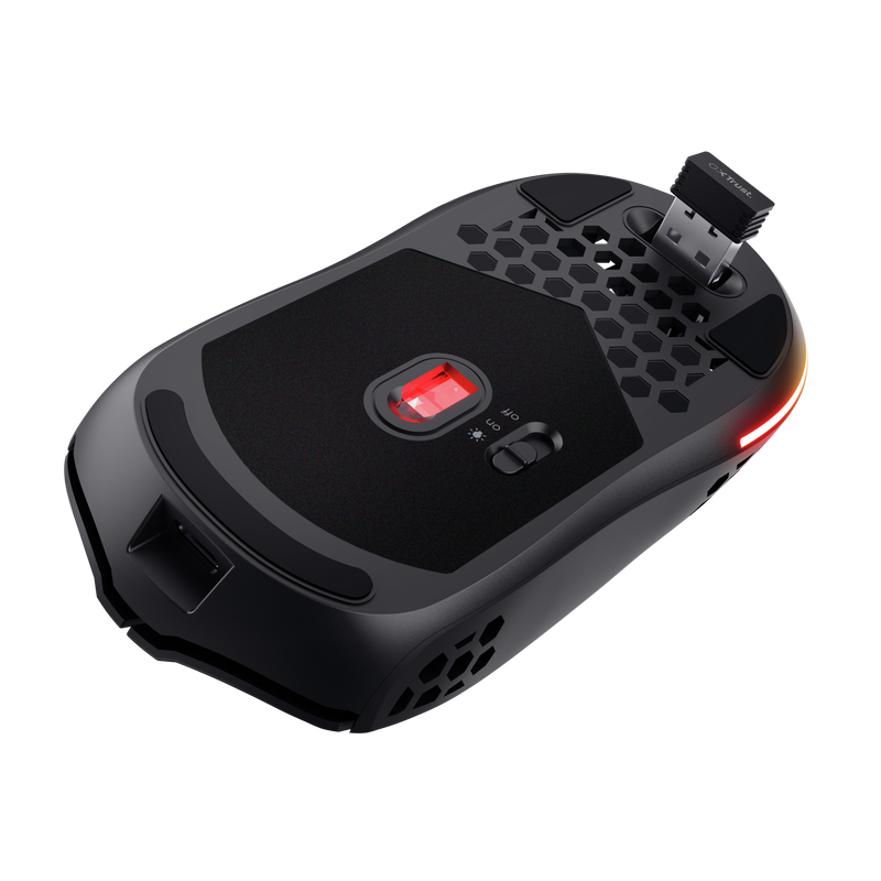 Mouse Trust GXT 929 Helox, wireless, rezolutie maxima 4800 DPI, negru