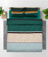 Lenjerie dubla 100% bumbac,4 piese, Deco