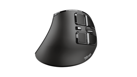 Mouse Trust Voxx, Rechargeable Ergonomic Wireless, negru
