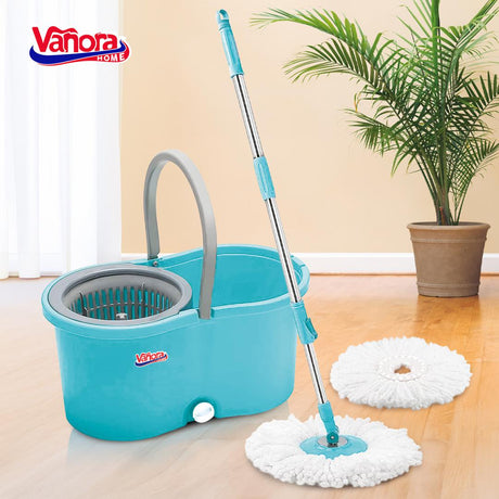 SET CURATENIE CU MOP ROTATIV, CLEAN360, ALBASTRU