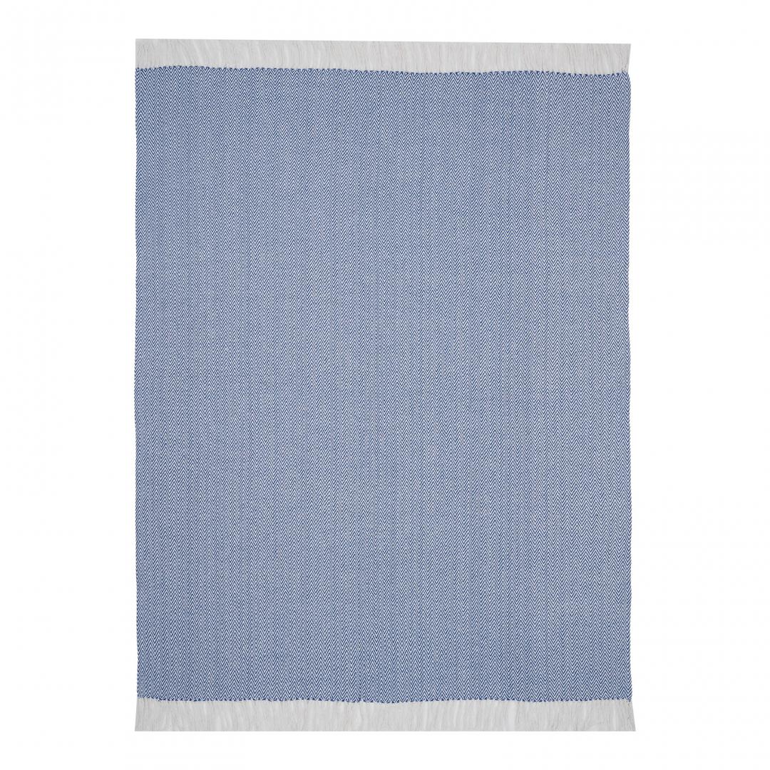 CUVERTURA PLED 160X200 CM ZIG BLUE