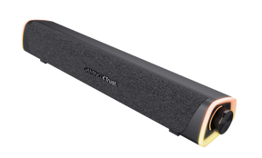 Soundbar Trust GXT 620 Axon, puetere (RMS) 6W, frecventa 20 Hz - 20.000 Hz, audio input 3.5mm (1.4m), iluminare RGB, alimentare prin USB,  negru