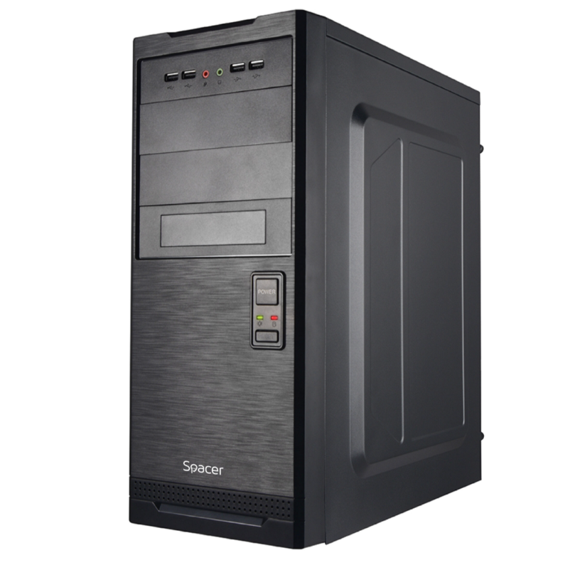 Carcasa SPACER SPCS-OC-STYLE, Mid Tower NEGRU
