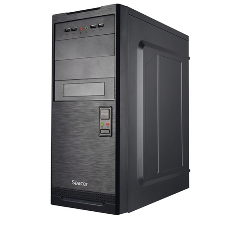 Carcasa SPACER SPCS-OC-STYLE, Mid Tower NEGRU