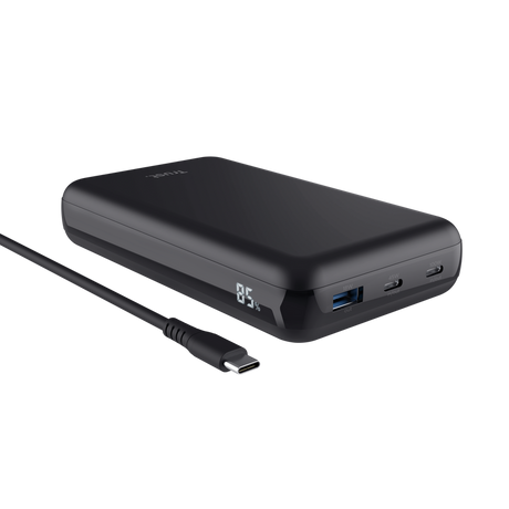 Baterie externa pentru laptop Trust Laro, 100W, interval voltaj 5 V - 20 V,  negru