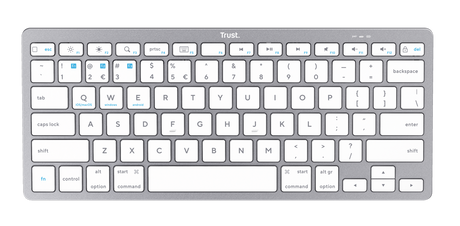 Tastatura Trust Wireless, numar taste 85, alb