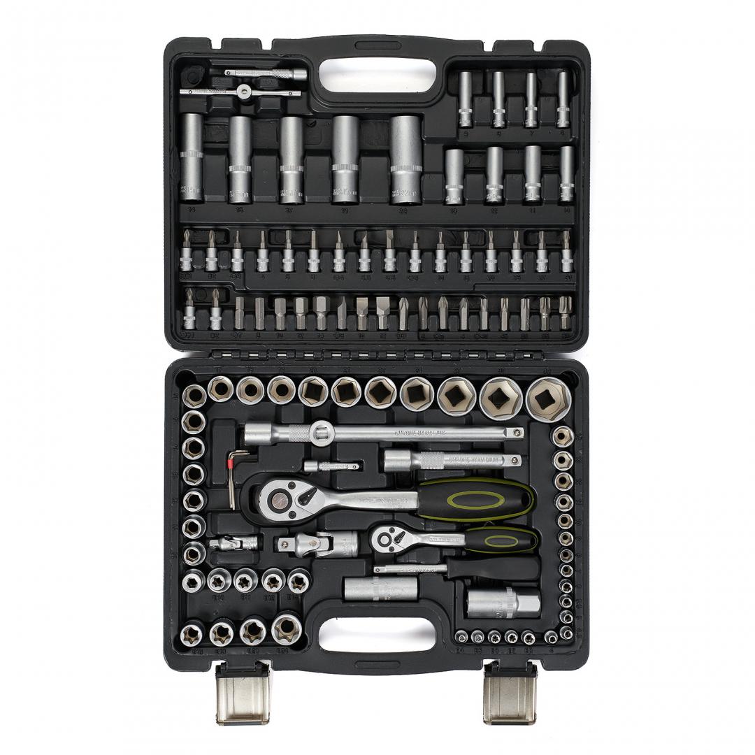 HR TRUSA 108 PIESE  1/4"&1/2" CR-V