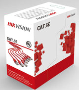 Cablu U/UTP cat. 5E Hikvision, DS-1LN5E-S, 24AWG, material cupru integral, ANSI/TIA-568-C.2 PVC, cutie 305 metri.
