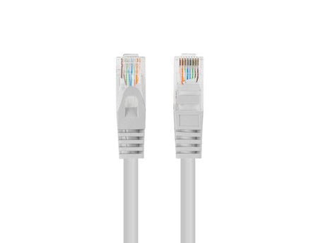 Patch cord Cat.6 UTP 0,25 m gri, Fluke Passed