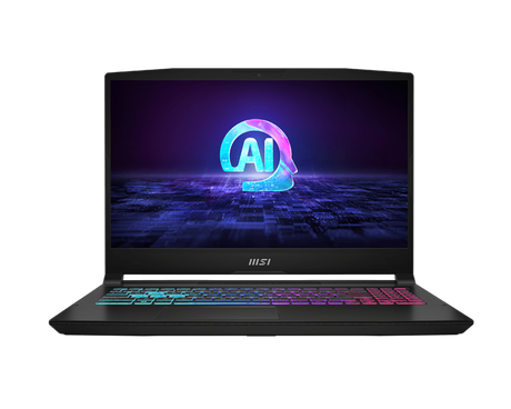 Laptop MSI Gaming Katana A15 AI B8VE-631XRO, 15.6" FHD (1920x1080), 144Hz, IPS-Level, AMD Ryzen™ 9 8945HS Processor with AMD XDNA™ a rchitecture, video dedicat NVIDIA GeForce RTX 4050 Laptop GPU 6GB GDDR6, RAM DDR5 8GB*2 (5600)MHz, SSD 512GB NVMe SSD PCIe Gen4, no ODD, No Card reader, 2x 2W Speaker