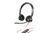 Poly Blackwire 3320 Stereo USB-C Headset +USB-C/A Adapter