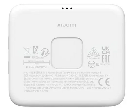 Xiaomi Mi Temp&Humidity Monitor 3 White
