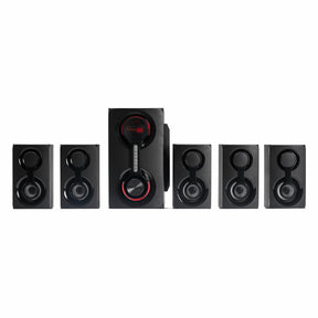 Boxe Serioux 5.1 SoundRise 51105W, putere totala 105W RMS, tip 5.1, sateliti 5 x 15W, subwoofer 30W, Conectivitate: Bluetooth, USB, AUX, SD, Radio FM, negre, SRXS-51105W