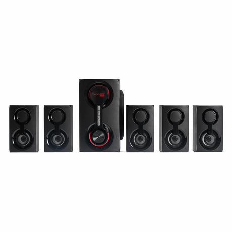 Boxe Serioux 5.1 SoundRise 51105W, putere totala 105W RMS, tip 5.1, sateliti 5 x 15W, subwoofer 30W, Conectivitate: Bluetooth, USB, AUX, SD, Radio FM, negre, SRXS-51105W