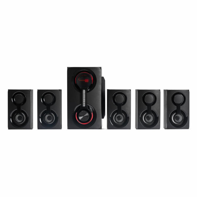 Boxe Serioux 5.1 SoundRise 51105W, putere totala 105W RMS, tip 5.1, sateliti 5 x 15W, subwoofer 30W, Conectivitate: Bluetooth, USB, AUX, SD, Radio FM, negre, SRXS-51105W