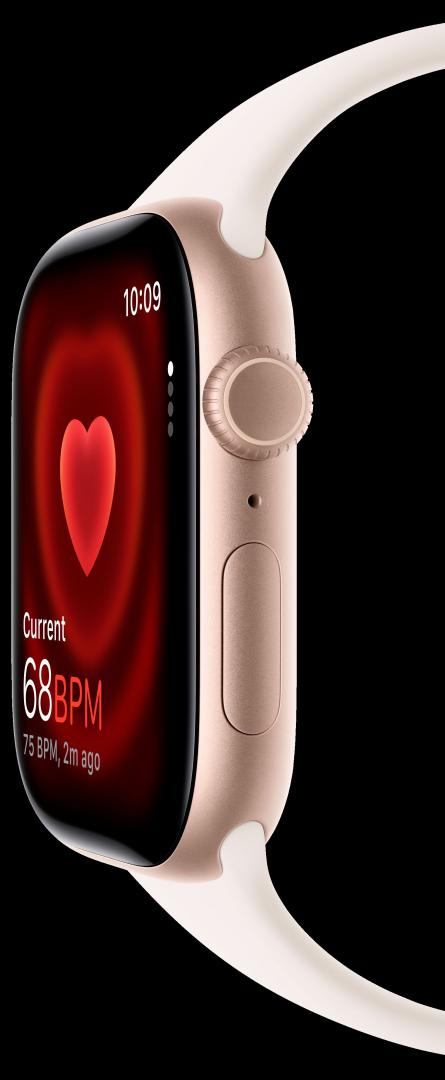 Apple Watch Series 11 GPS + Cellular 42mm Rose Gold Aluminium Case with Light Blush Sport Band - M/L