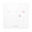 Post interior interfon audio Hikvision DS-KH6000-E1/WH, 9 butoane, microfon inclus, difuzor inclus, interfata: 1 RJ-45 100 Mbps, alimentare: IEEE802.3af, Standard PoE,12 VDC, temperatura de functionare: -10 °C to 50 °C