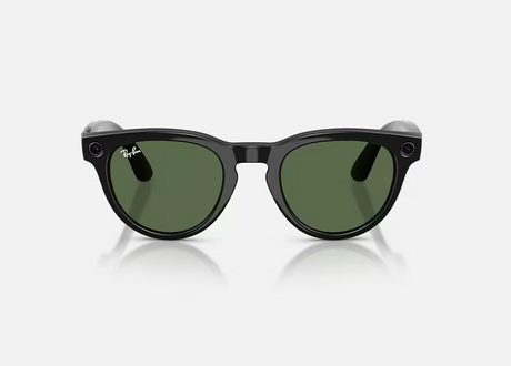 RayBan Meta HEADLINER Low Bridge Fit - Shinny Black - G-15 Green GEN2