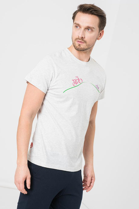 TRICOU CASUAL BICICLETE FAMILIE BARBATI LIGHT GREY-XXL