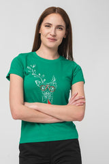 TRICOU  CERB FAMILIE FEMEI   K GREEN-M