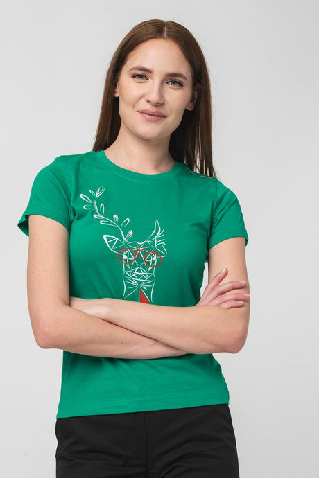 TRICOU  CERB FAMILIE FEMEI   K GREEN-M