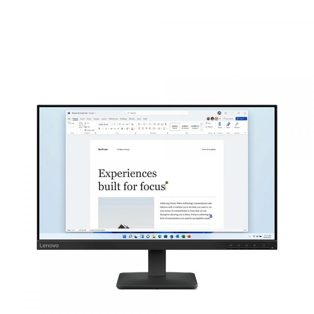 Monitor Consumer Lenovo L24-4e, 23.8", 1920 x 1080 pixeli, Black, 2 ani Garantie