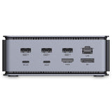 Docking station Lindy DST-Pro USB4, USB Type-C, 100W, Gri, 2 ani Garantie