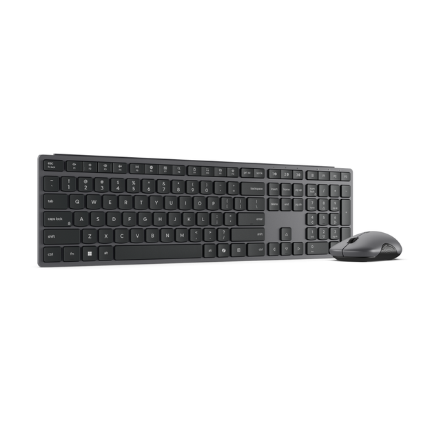 Kit wireless mouse & tastatura Lenovo 700 Modern Multi-Device Wireless Combo cu stand pentru teleofon; Mouse: pana la 4000DPI cu senzor: IR; numar de butoane: 8; conectivitate: receptor USB-A 2.4G si Bluetooth 5.4; layout tastatura: US; compatibil cu Windows 10, Windows 11; culoare: gri inchis (Luna