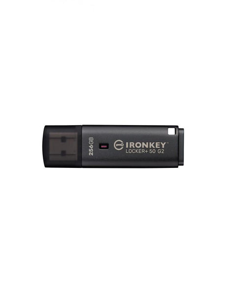 Memorie USB Kingston IronKey Locker+ 50 G2 256 GB, USB Type-A, Negru