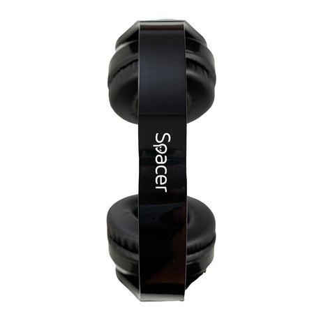 Casti cu micr. Spacer, wireless, utilizare multimedia, capacitate baterie 300mAh, autonomie pana la 8 ore, timp de incarcare 2 ore, negru