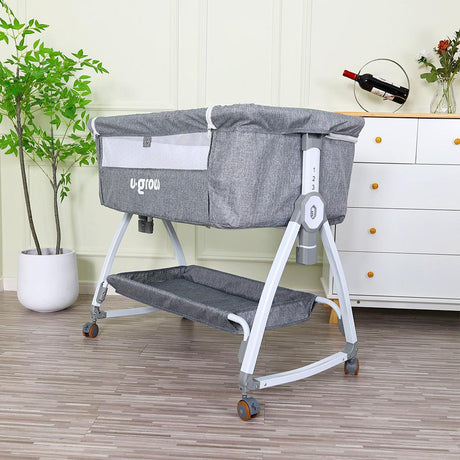 Patut 2 in 1 Co-Sleeper cu functie de leagan, U-Grow