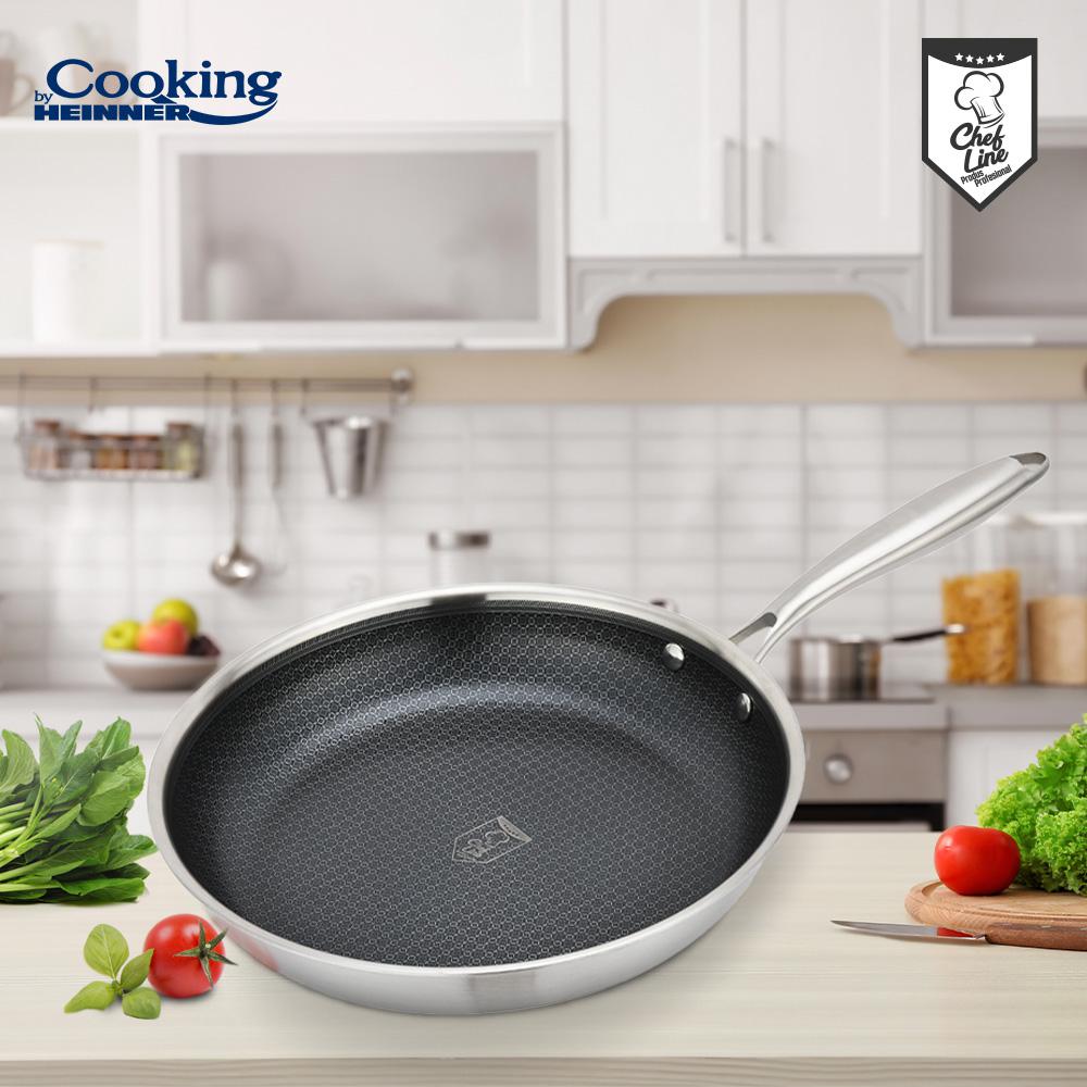 TIGAIE INOX IN 3 STRATURI 28X5.5 CM, TITANIUM3, COOKING BY HEINNER