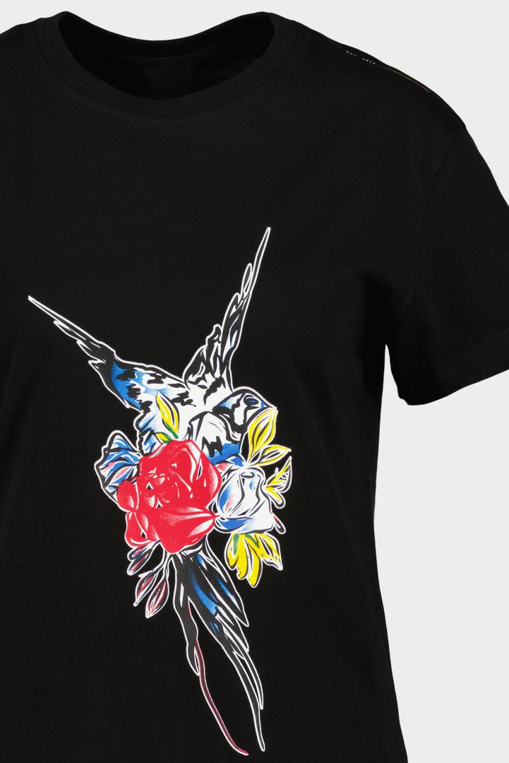 TRICOU PASARE FLORI DAMA XS