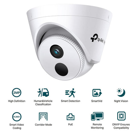 Camera IP Turret TP-Link C420I(4mm), 2MP, Lentila 4mm, IR 30ml, rezolutie video 1920 × 1080, +/H.265/H.264+/H.264,